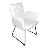 Fotoliu Essential din tesatura bej de metal, negru, 55x59x89 cm