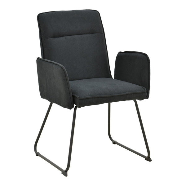 Fotoliu Essential tesatura, neagra, 56x59x89 cm