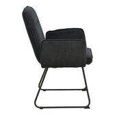 Fotoliu Essential tesatura, neagra, 56x59x89 cm, detaliu produs