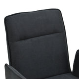 Fotoliu Essential tesatura, neagra, 56x59x89 cm