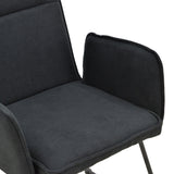 Fotoliu Essential tesatura, neagra, 56x59x89 cm