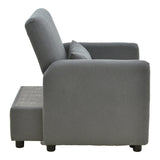 fotoliu-bed Flexa stofă, negru, 85x92x84 cm - Gri