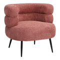 Fotoliu Foleja, Boucle, Design în culoarea marului stricat, 76x75x72 cm