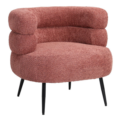 Fotoliu Foleja, Boucle, Design în culoarea marului stricat, 76x75x72 cm