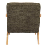 Fotoliu Garifa, Modern alb, Picioare lemn, natural, 79x75x75 cm - Verde
