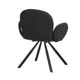 Fotoliu Garzele alb din teddy, 68x66x82 cm - Gri