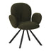 scaun Fotoliu Garzele verde din teddy 68x66x82 cm