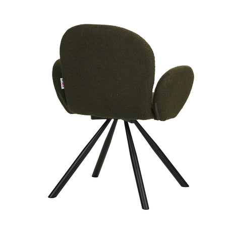 Fotoliu Garzele verde din teddy, 68x66x82 cm