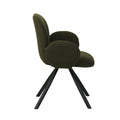 Fotoliu Garzele verde din teddy, 68x66x82 cm, detaliu produs