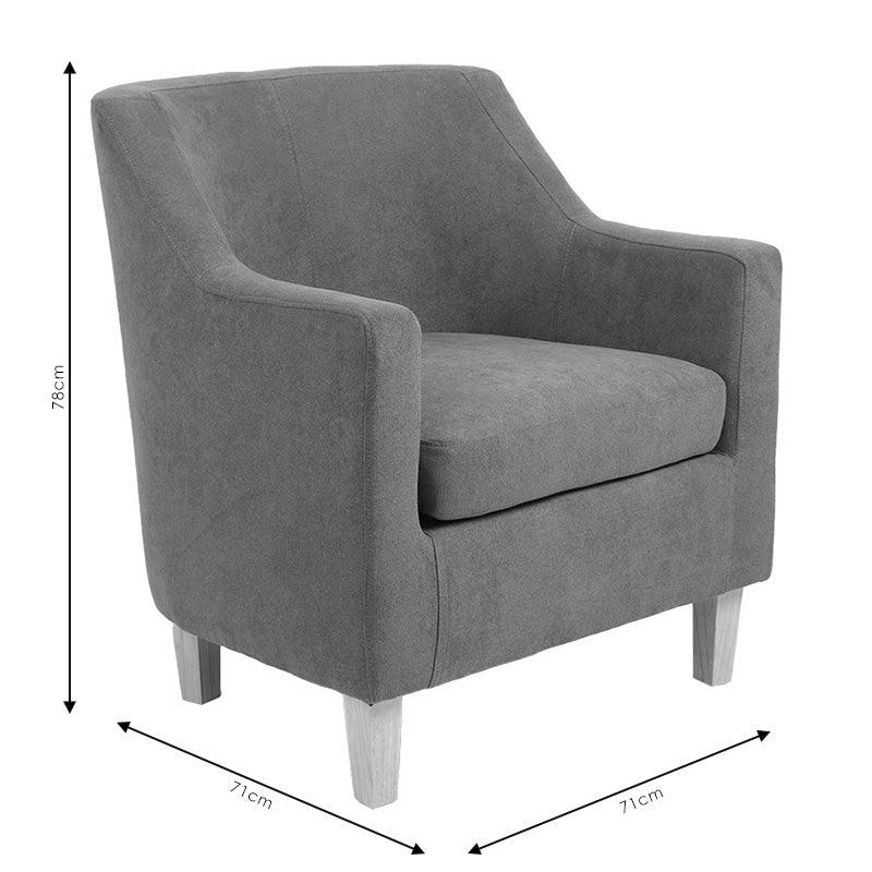 Fotoliu Joyful textil 71x71x81cm - Maro