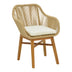 scaun Fotoliu Kalie Natural cu perna 60x61x80 cm