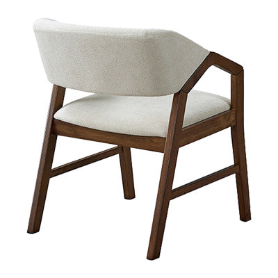 Scaun Livia, Lemn de Arbore de Cauciuc, Nuc - Bej, 47x54x78 cm