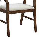 Scaun Livia, Lemn de Arbore de Cauciuc, Nuc - Bej, 47x54x78 cm