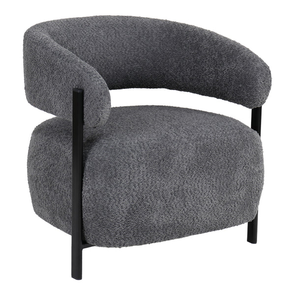 Fotoliu Melita, boucle, picioare metalice, 68.5x65x69 cm