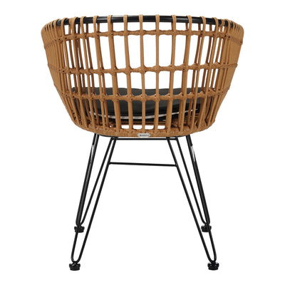 Fotoliu modern Naoki cu structură metalică, lemn, compacte, 61x57x80 cm, foto produs 7