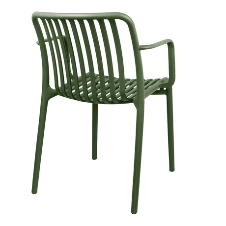 Fotoliu modern Zoi cu design elegant, Verde închis, 55x57x79 cm