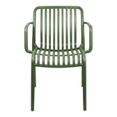 Fotoliu modern Zoi cu design elegant, Verde închis, 55x57x79 cm, perspectiva suplimentara