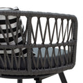 Fotoliu Naoki metal negru-pe Gri-perna, negru/alb, 65x62x77 cm, foto produs 6