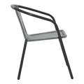Fotoliu Obbi din metal negru-Gri, deschis, 54x56x73 cm, detaliu produs