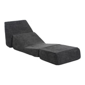 Fotoliu-Pat cu functie extensibila Ferderina, Gri Închis, 66x102x73 cm, detaliu produs