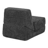 Fotoliu-Pat cu functie extensibila Ferderina, Gri Închis, 66x102x73 cm