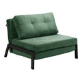 Fotoliu-pat Fancy din catifea verde inchis 95x98x70 cm