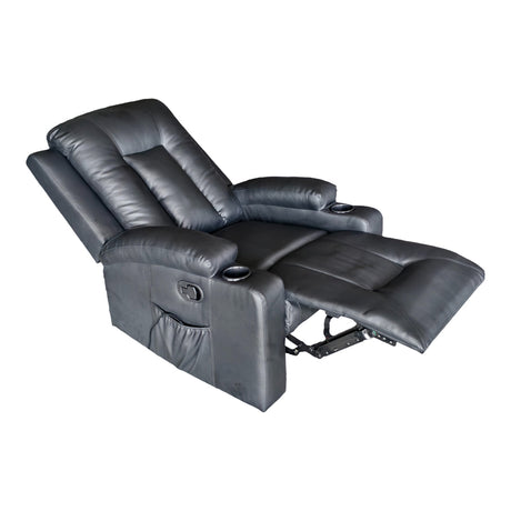 Fotoliu relaxare cu mecanism de masaj Gessel, Negru, 80x90x98 cm