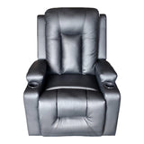 Fotoliu relaxare cu mecanism de masaj Gessel, Negru, 80x90x98 cm