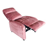 Fotoliu Relaxare Norva, Catifea Roz Prafuit, 68x86x100 cm