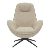 Fotoliu rotativ Flago boucle stofa, bej, 85x88x104 cm, perspectiva suplimentara