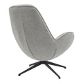 Fotoliu rotativ Flago boucle tesatura, Gri deschis, 85x88x104 cm, imagine suplimentara