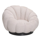 Scaun cu brate pivotant Nester, Diverse culori, 98x97x69 cm - Bej