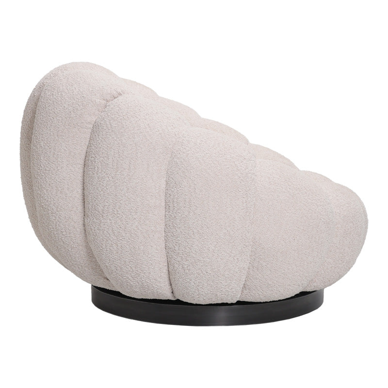 Scaun cu brate pivotant Nester, Diverse culori, 98x97x69 cm - Bej