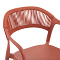 Fotoliu stivuibil Ankara, Rattan -PE, Terracotta, Multicolor, 54x55x77 cm, foto produs 6