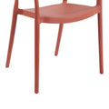Fotoliu stivuibil Ankara, Rattan -PE, Terracotta, Multicolor, 54x55x77 cm, foto produs 7