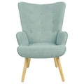 Fotoliu Tesatura fluffy verde aprins-Natural, 75x69x96 cm, perspectiva suplimentara