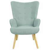 Fotoliu Tesatura fluffy verde aprins-Natural, 75x69x96 cm, perspectiva suplimentara
