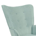 Fotoliu Tesatura fluffy verde aprins-Natural, 75x69x96 cm, foto produs