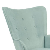 Fotoliu Tesatura fluffy verde aprins-Natural, 75x69x96 cm, foto produs