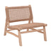 scaun de exterior Fotoliu Wanderlene Natural lemn de tec si sfoara 67x79x68 cm