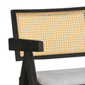 Fotoliu Winslow negru PVC ratan Natural tesatura, Gri, 64x56 cm, imagine suplimentara