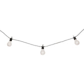 lustra Ghirlanda decorativa cu 10 lumini LED Karivan, Negru, 490x12x6 cm