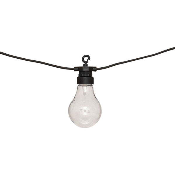 Ghirlanda decorativa cu 10 lumini LED Karivan, Negru, 490x12x6 cm