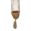 Ghiveci suspendat Aerial iuta, Natural, D23x135 cm, imagine suplimentara