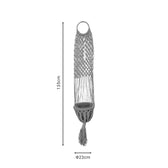 Ghiveci suspendat Aerial iuta, Natural, D23x135 cm, detaliu produs