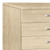Gioko Comoda cu 5 sertare, Natural, 80x40x100 cm