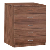 Gioko Comoda cu 5 sertare, nuc, 80x40x100 cm