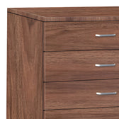 Gioko Comoda cu 5 sertare, nuc, 80x40x100 cm, imagine suplimentara