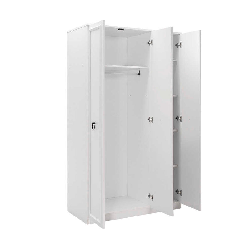 Dulap Haine Adore Hampton, 3 usi, Alb, 103x185x52 cm, perspectiva suplimentara