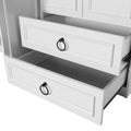 Dulap Haine Adore Hampton, 4 usi si 2 sertare, Alb, 140x185x52 cm, foto produs 7